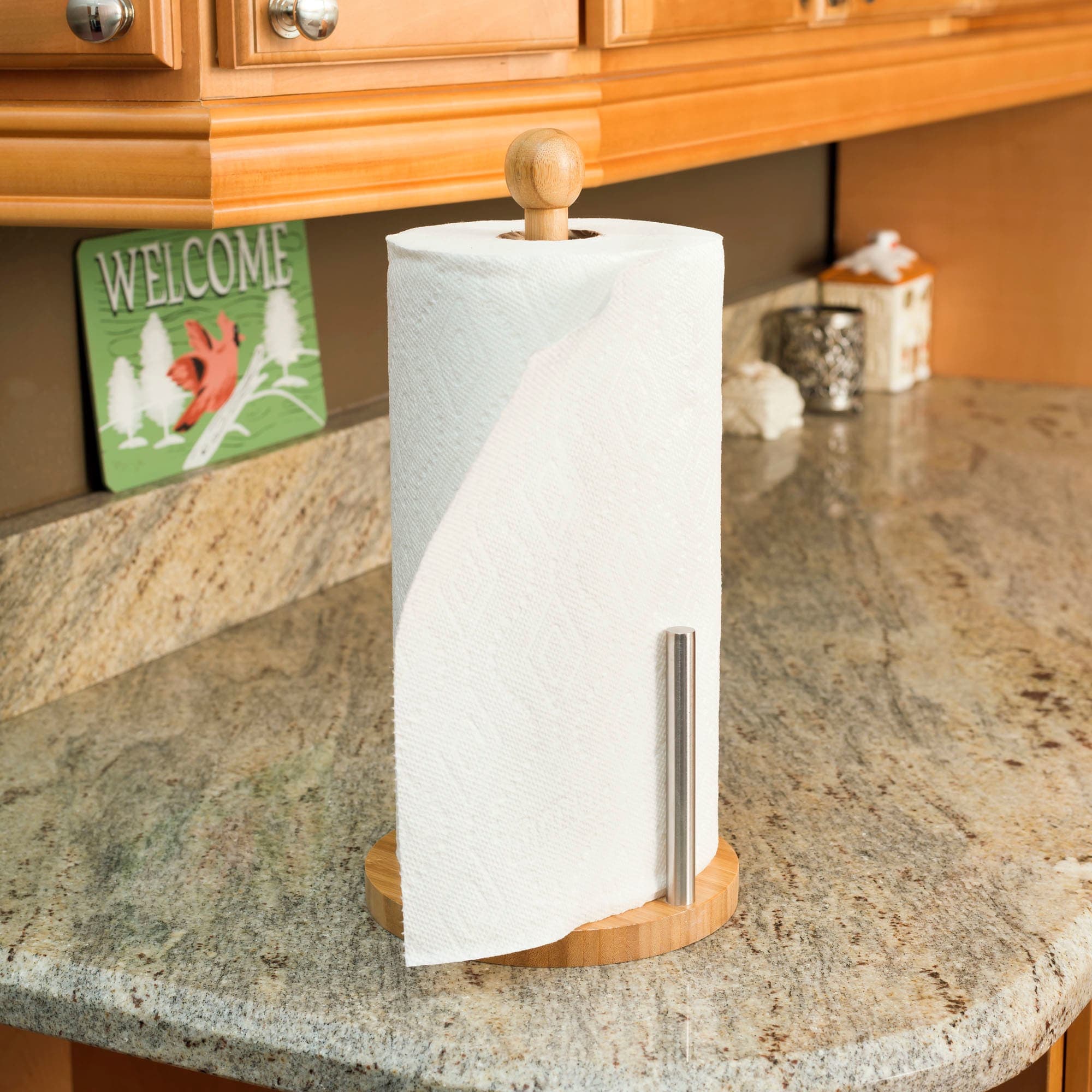 Bamboo Under Counter Paper Towel Holder - Decorate With Bamboo
