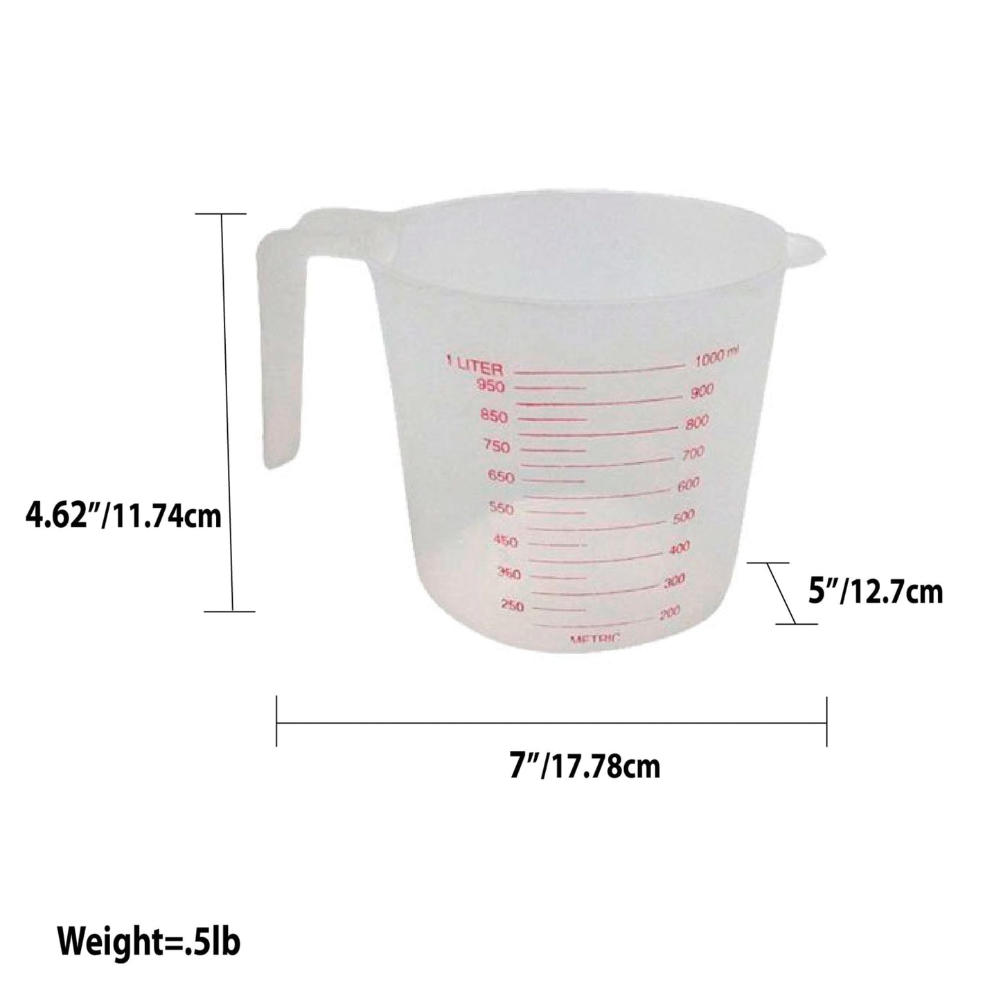 1 Liter Plastic Measuring Cup