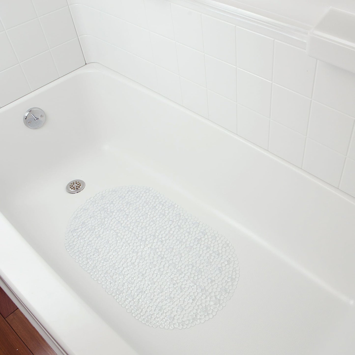 Rubber Bath Mat, Clear