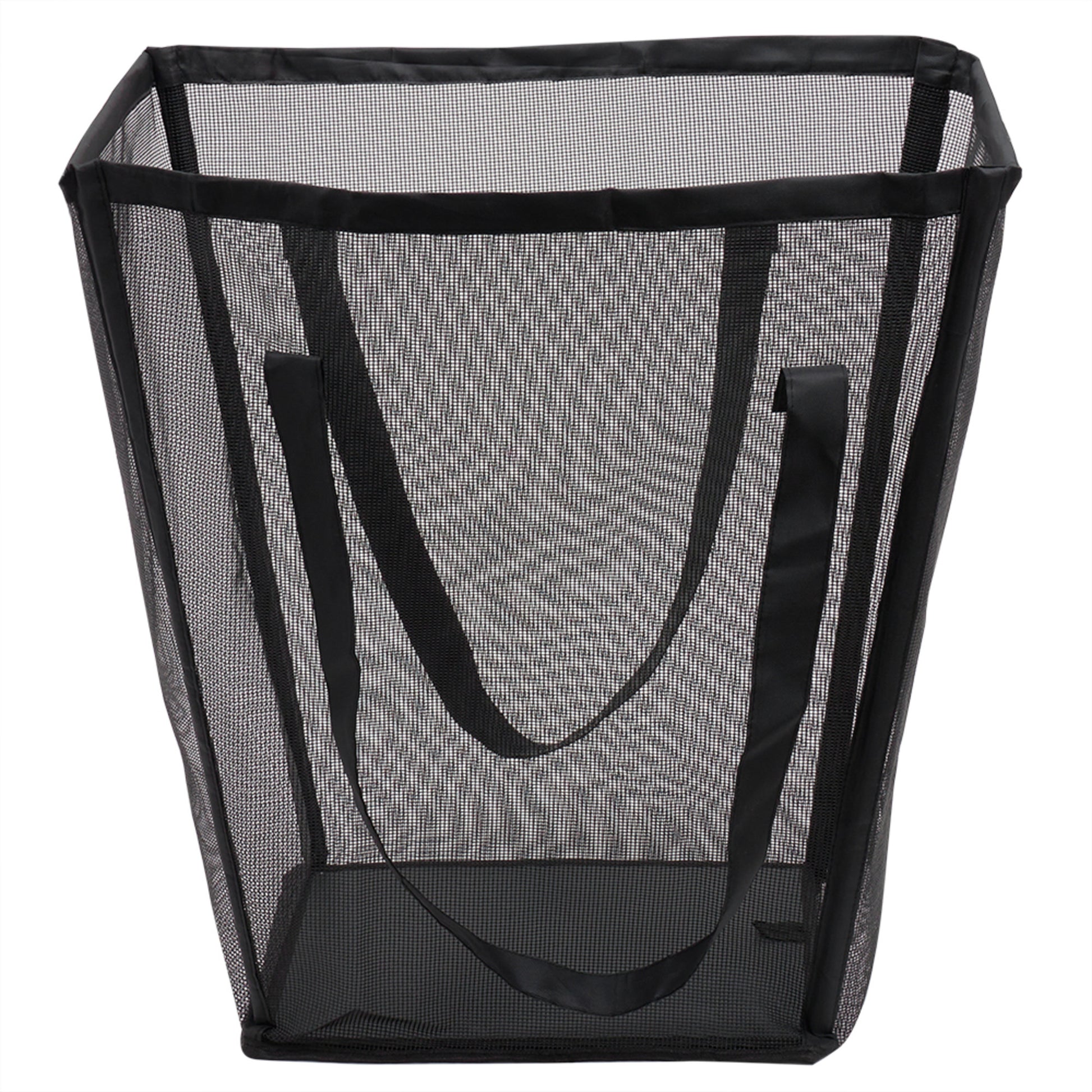 Home Basics Tapered Mesh Laundry Hamper, Black - Black