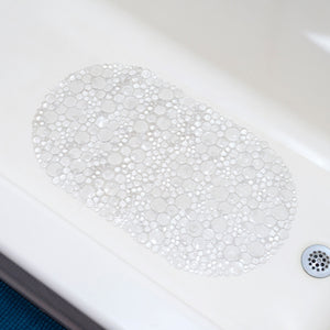 Double Bubble Bath Mat, Clear