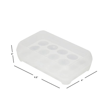15 Compartment Plastic Egg Holder, Clear