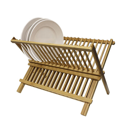 Bamboo Foldable Dish Drainer