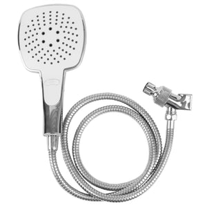 Modern Luxury  Handheld 3 Function Shower Massager with 5 FT Hose and Integrated Pause Button, Chrome