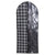 Basics Plaid Non-Woven Dress Bag with Clear Plastic Panel, Black