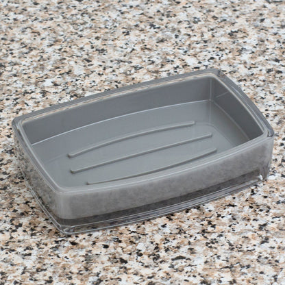 Plastic Soap Dish, Grey