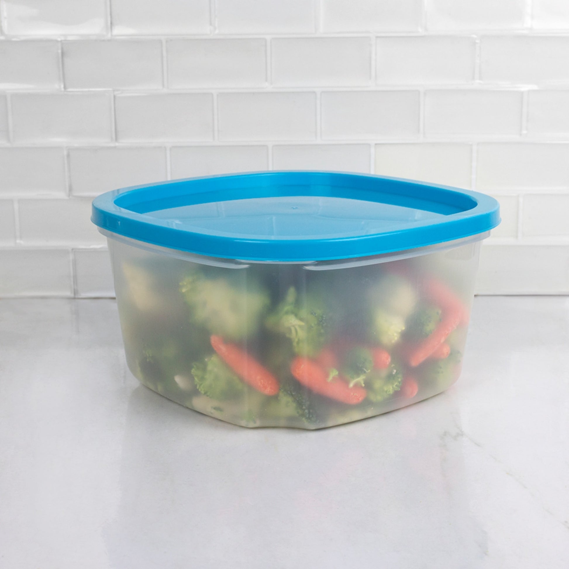 7 Piece Plastic Food Storage Container Set with Multi-Colored Lids, FOOD  PREP