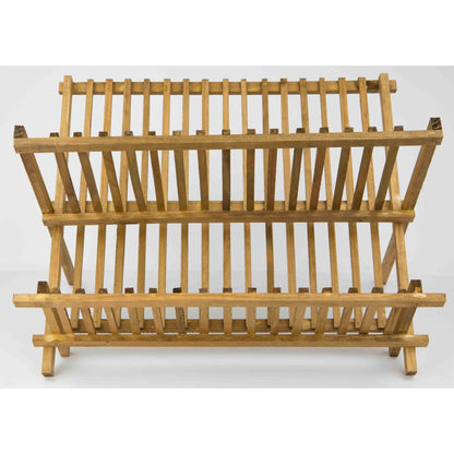 Rustic Collection Pine Folding Dish Rack