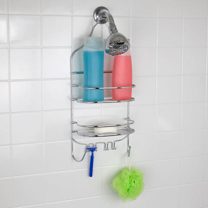 Chrome Plated Steel Flat Wire Shower Caddy