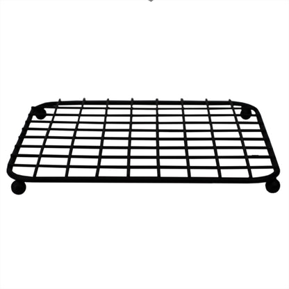 Grid Collection Non-Skid Square Trivet, Black