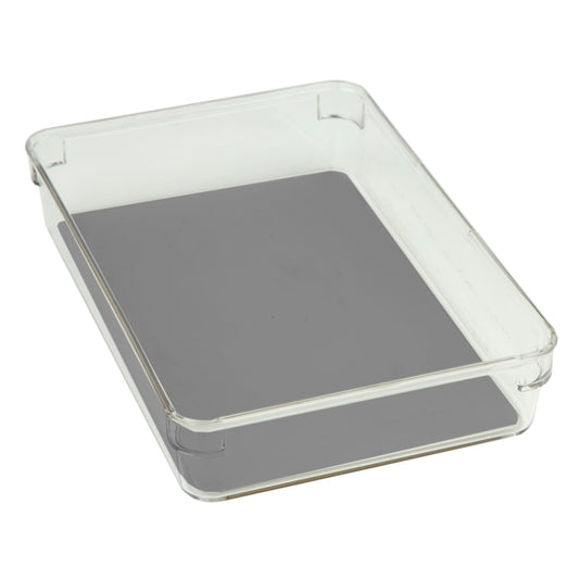 6" x 9" x 2" Plastic Drawer Organizer with Rubber Liner