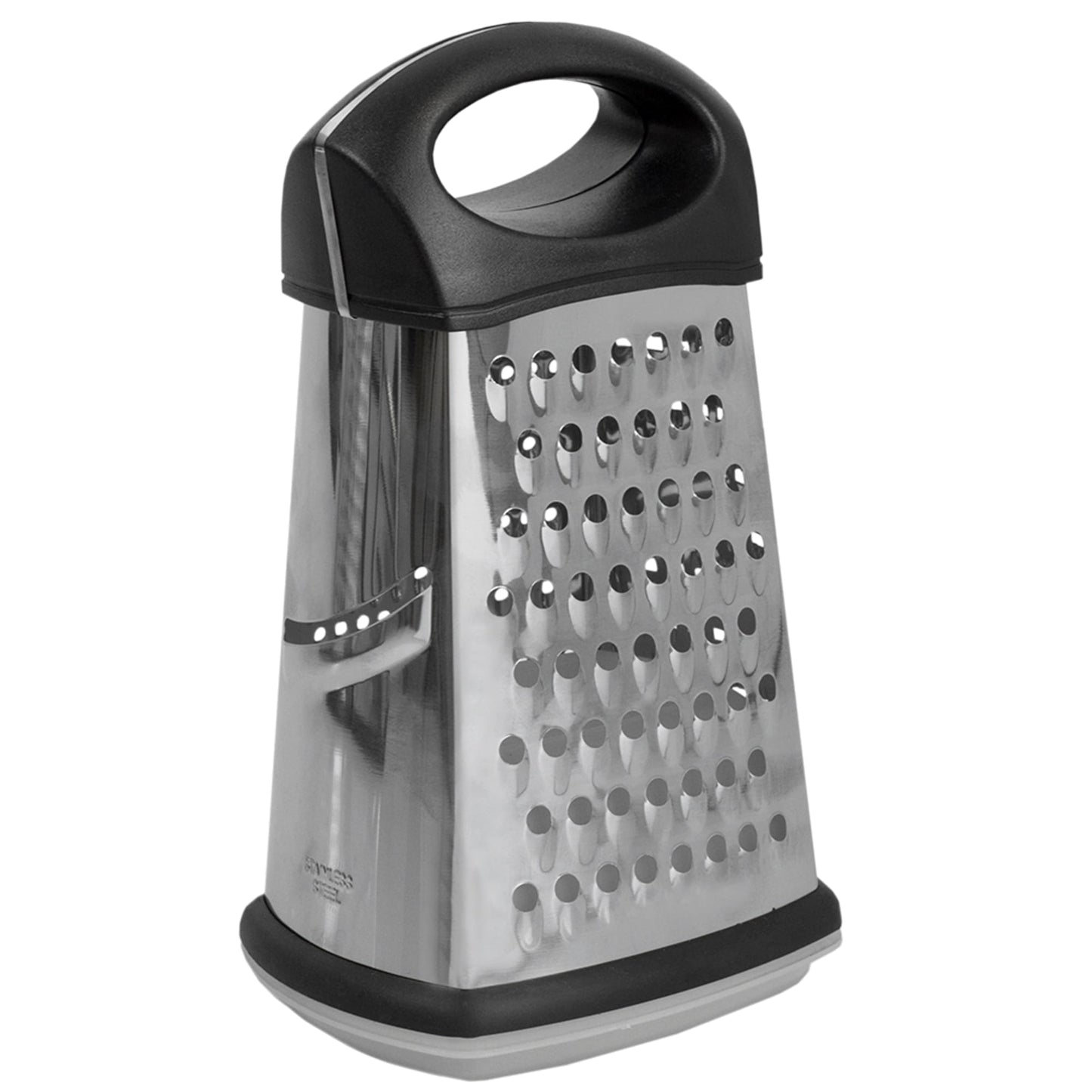 4 Sided Stainless Steel Cheese Grater with Storage Container