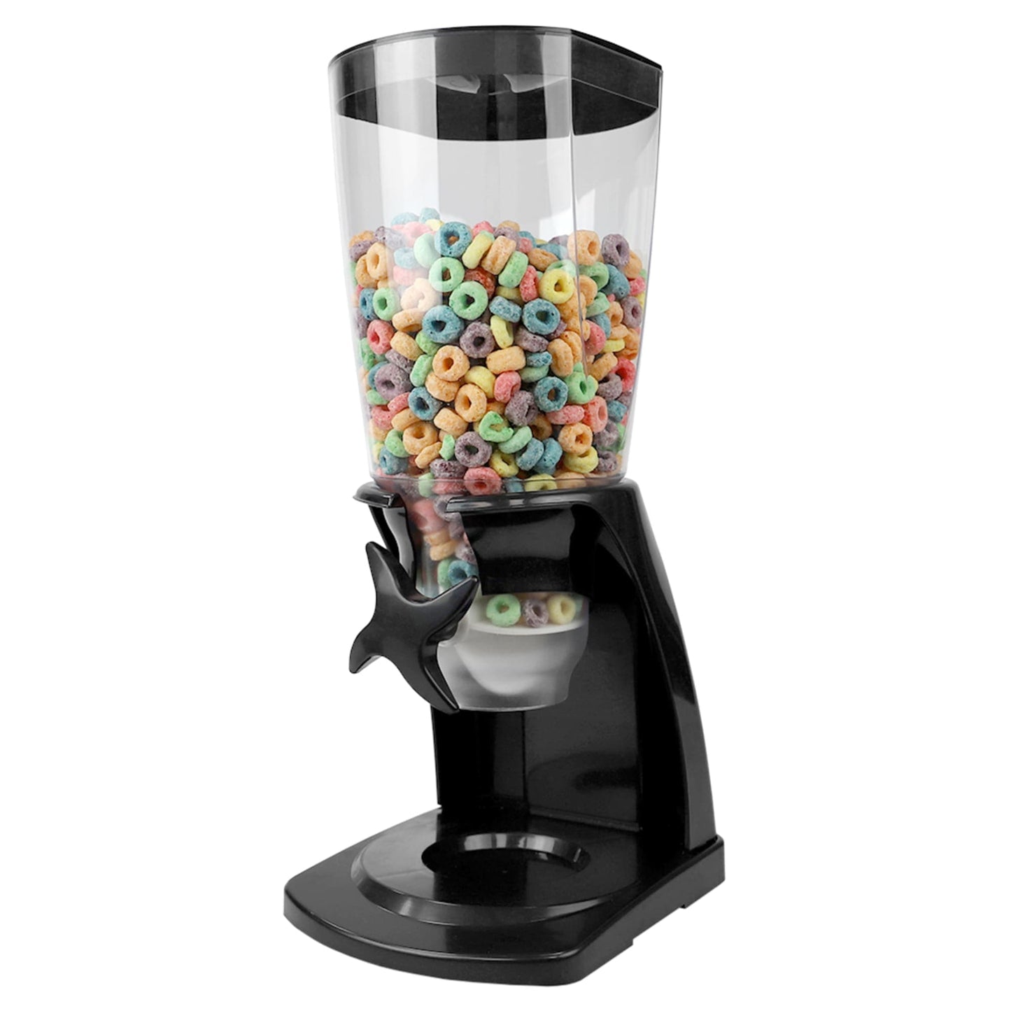 7.5 Oz. Capacity Plastic Single Canister Cereal Dispenser, Black