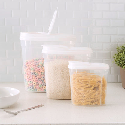 3 Piece Plastic Cereal Container, FOOD PREP