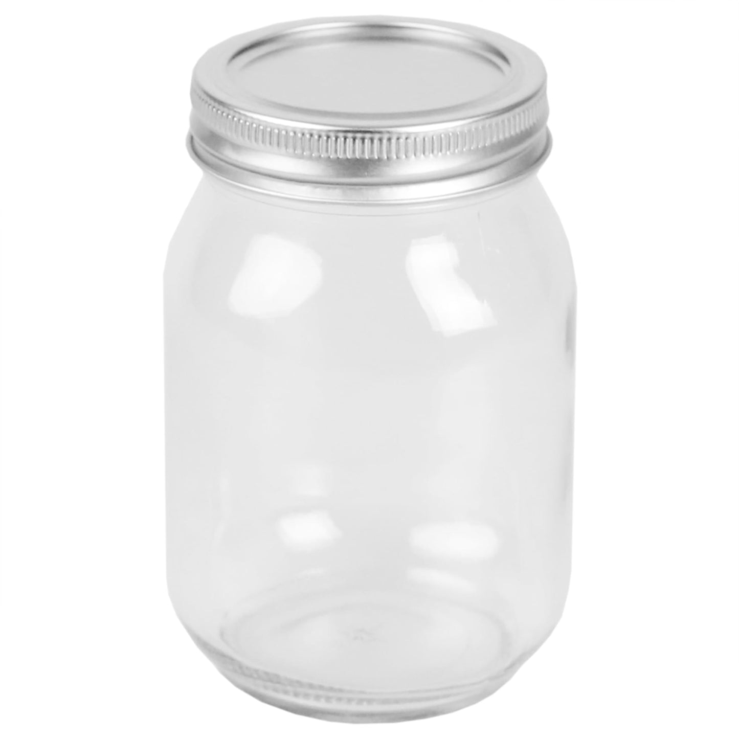 16 oz. Wide Mouth Clear Mason Canning Jar