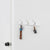 3 Double Hook Wall Mounted Hanging Rack, White