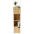 4 Cube Wood Storage Shelf with Doors, Natural