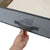 Herringbone Non-woven Under the Bed Storage Box with Label Window, Grey