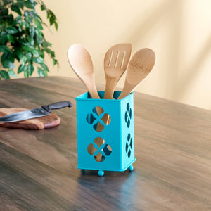 Trinity Collection Cutlery Holder, Turquoise