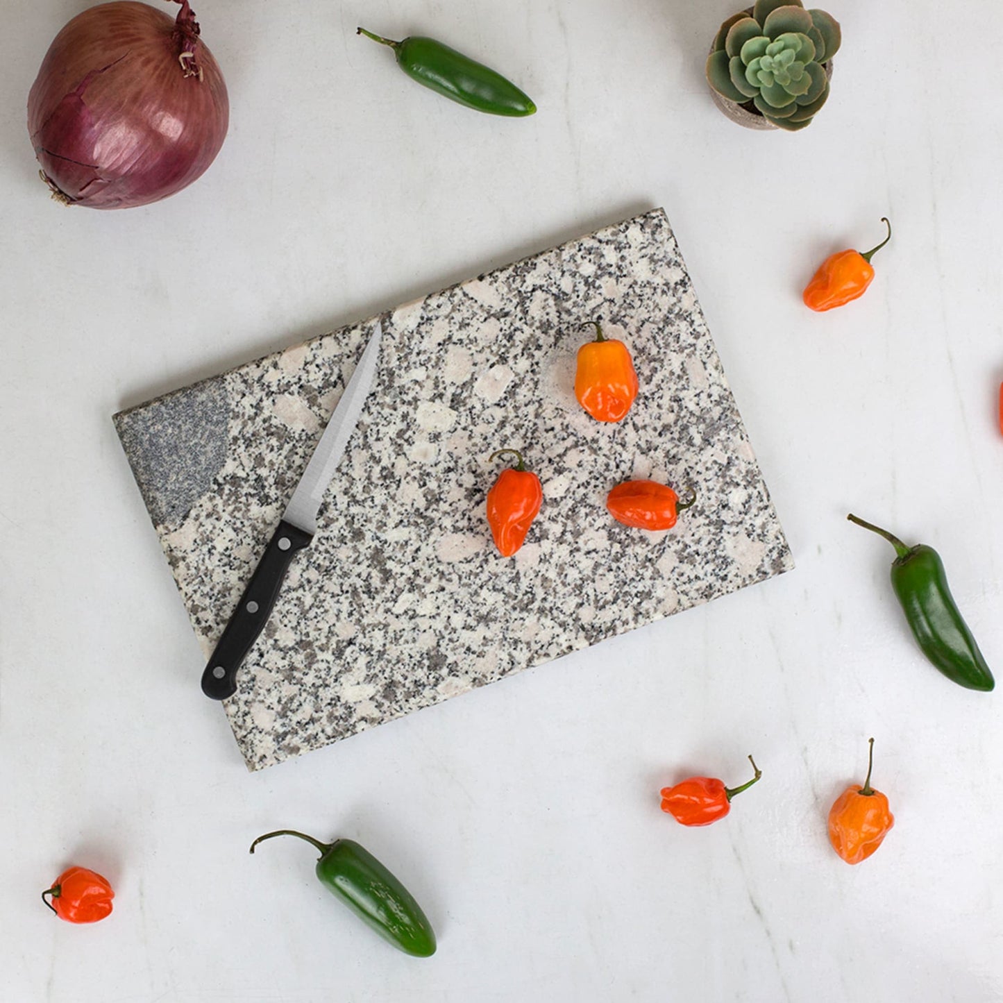 8 x 12 Granite Cutting Board, White