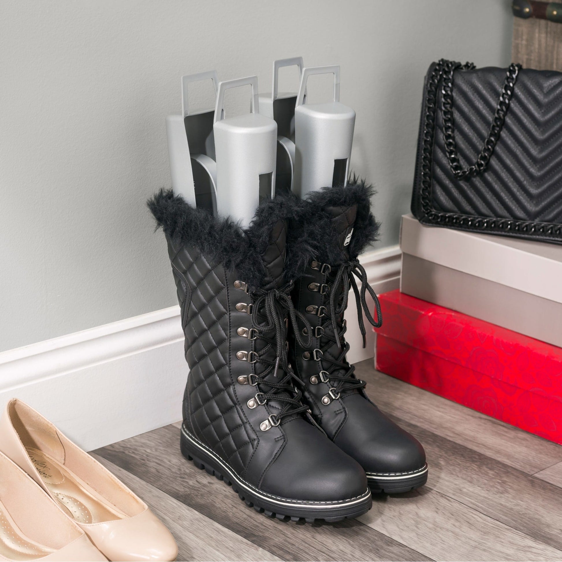 How to Keep Tall Boots from Slouching (And Organize Your Closet