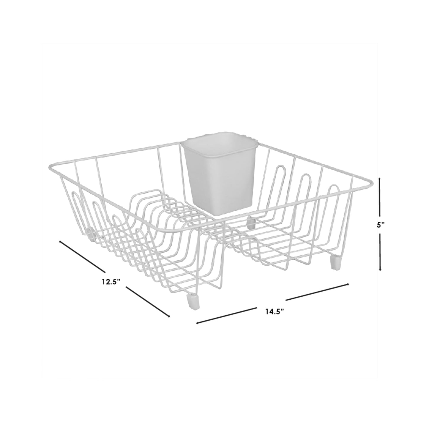 Dish Drying Rack, Rubbermaid Dish Rack with Utensil Holder for