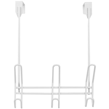 3 Hook Powder Coated Iron Hanging Rack, White