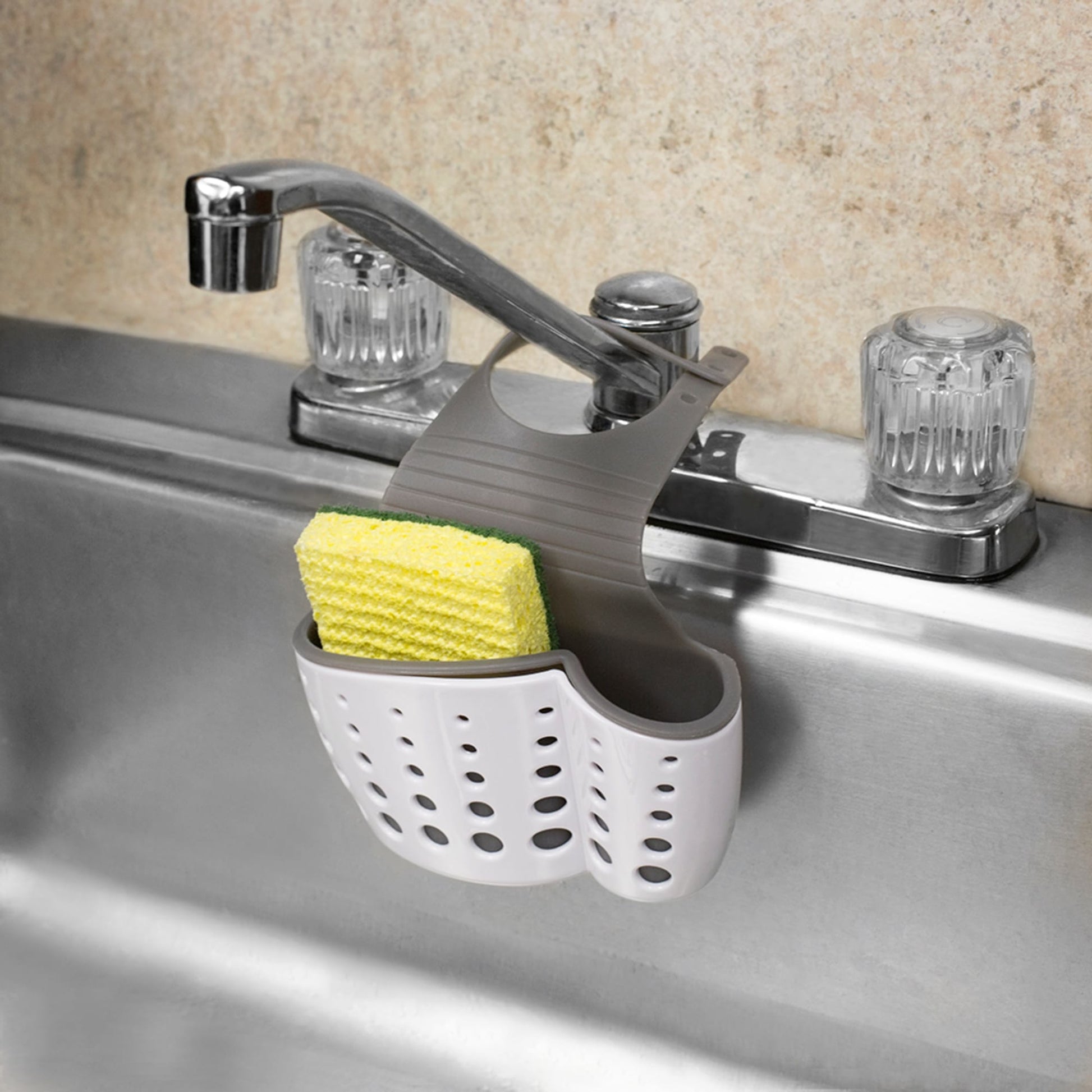 Kitchen Faucet Sink Sponge Drain Basket, Bathroom Storage Rack, Stainless  Steel Sink Organizer, Detachable Hanging Faucet Drain Rack,For Sponge,  Brush, Towel, Dish Soap, Bathroom And Kitchen Supplies