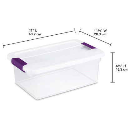 Sterilite 15 Quart/14 Liter ClearView Latch™ Box