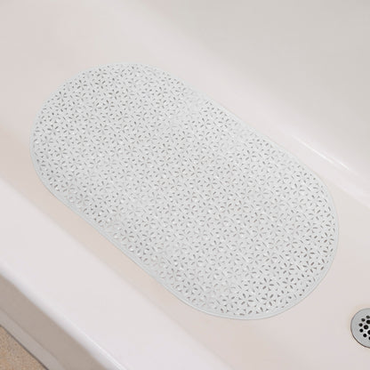 Round PVC Non-Slip Shower and Bathtub Bathroom Mat with Back Suction Cups