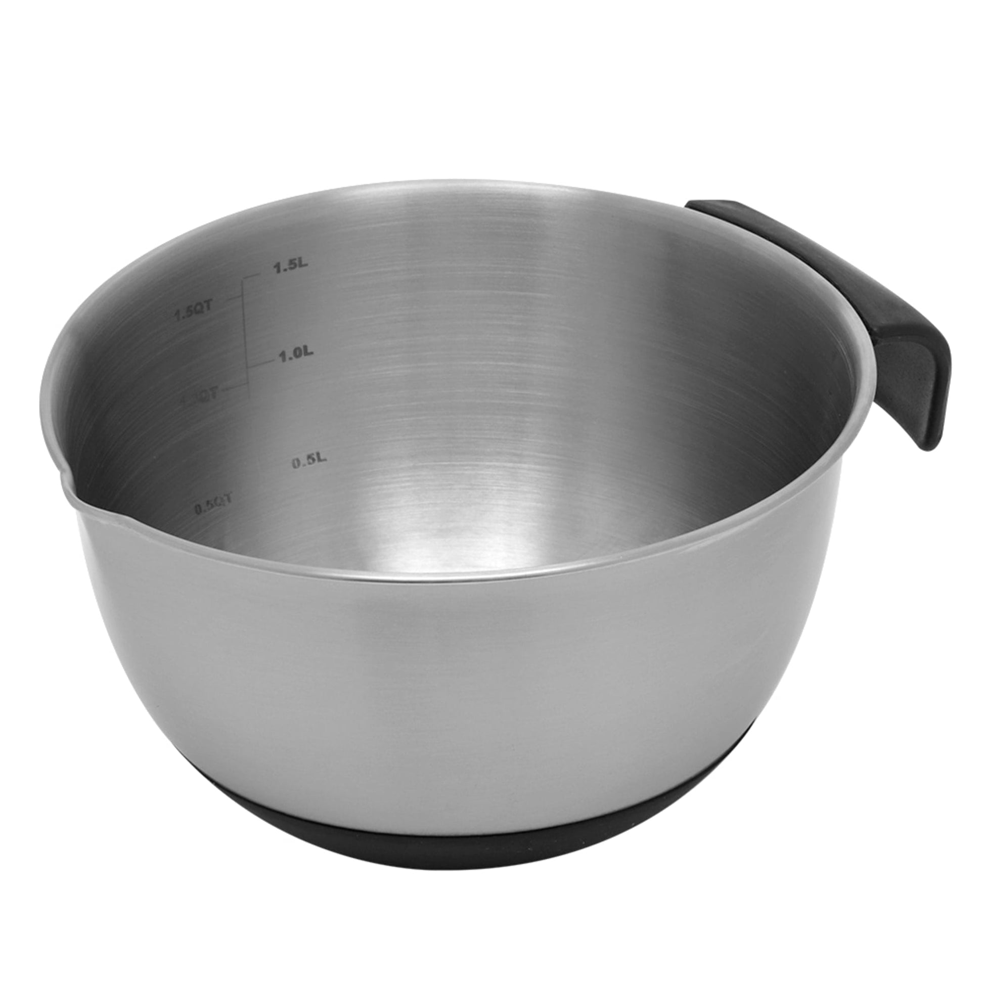 1.5 Qt. Stainless Steel Mixing Bowl with Measurements, Non-Skid