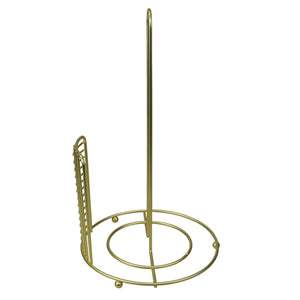 Halo Free Standing Steel Paper Towel Holder, Gold