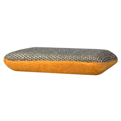 Multi-Purpose Dual Action Microfiber Scrubbing Sponges, Orange