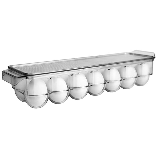 14 Egg Plastic Holder with Lid, Plastic