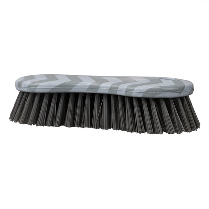 Chevron Multi-Purpose Plastic Scrub Brush, Grey