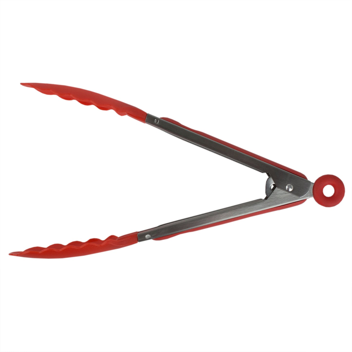 Home Basics 9" Salad Tongs - Red