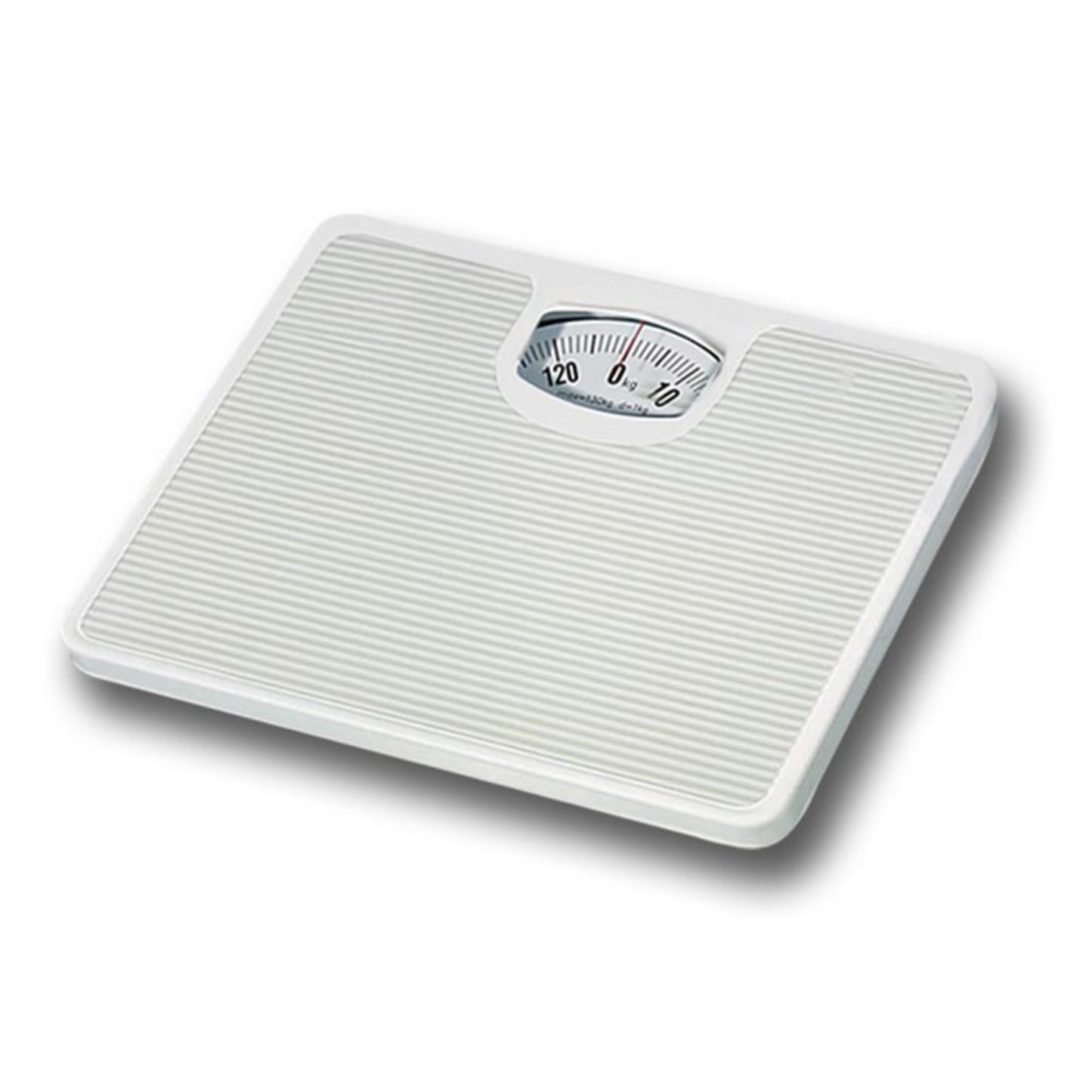 Home Basics Non-Skid Mechanical Bathroom Scale - White