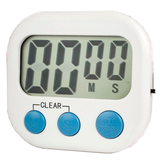 Digital Kitchen Timer, White