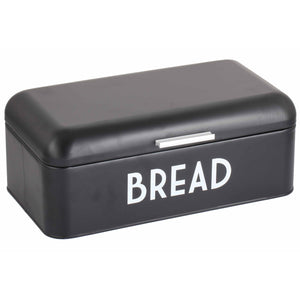 Metal Bread Box, Black