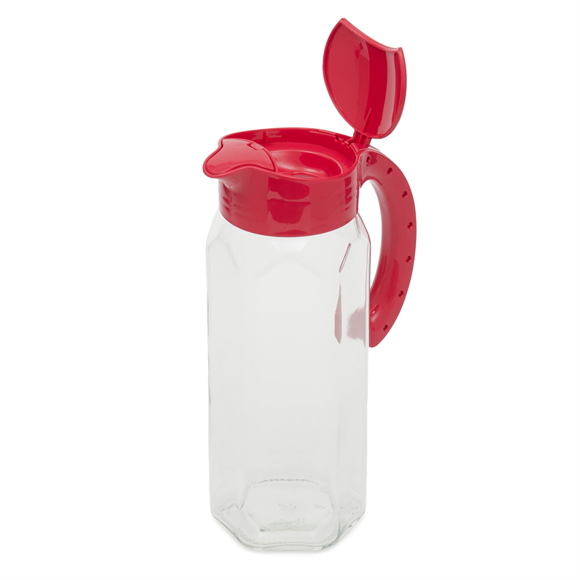 Glass Pitcher with Fitted Lid