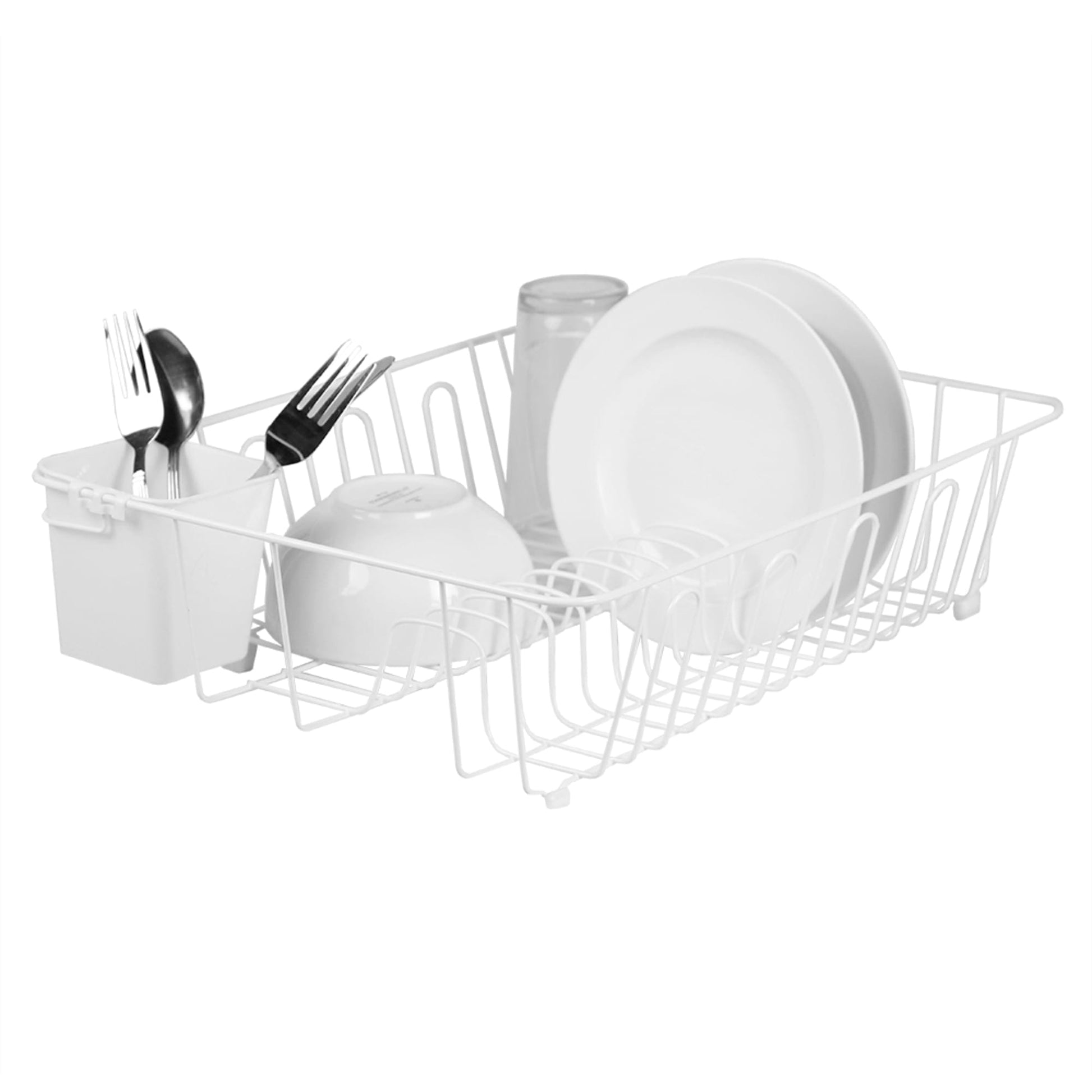 dish rack, wire white - Whisk
