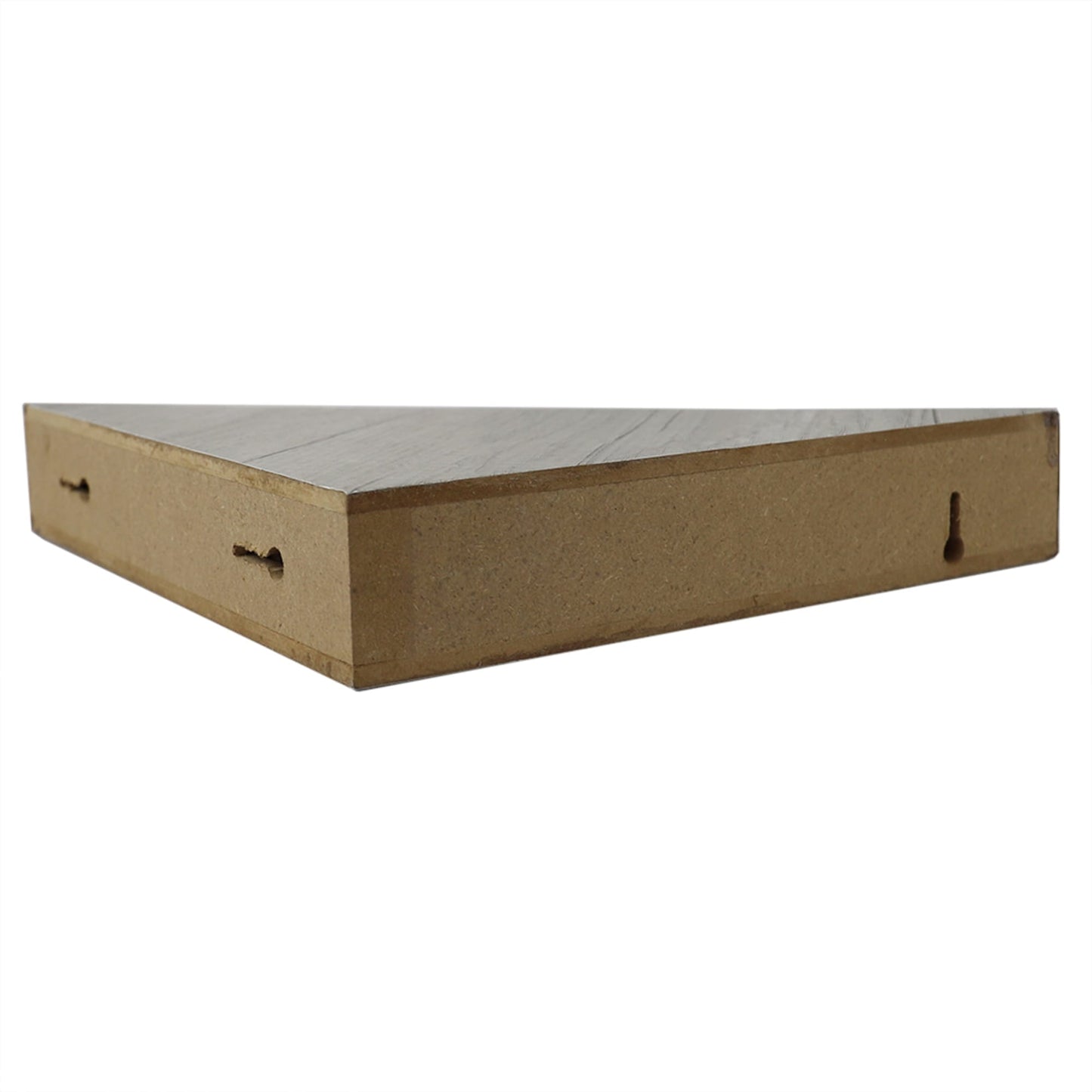 Wood Corner Floating Shelf, Grey