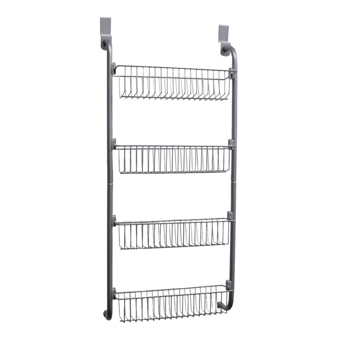 Heavy Duty 4 Tier Over the Door Metal Pantry Organizer, Grey | KITCHEN ...