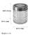 Chex Collection 22 oz. Small Glass Canister with Stainless Steel Lid