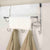Chrome Plated Steel Over the Door Hanging Rack with Towel Bar