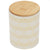 Diamond Stripe Medium Ceramic Canister with Bamboo Top