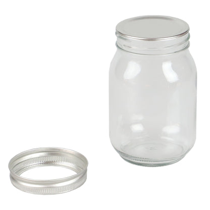 16 oz. Wide Mouth Clear Mason Canning Jar