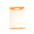 Home Basics 8” x 12” Dual Sided Plastic Cutting Board with Rubberized Non-Slip Edges - Orange