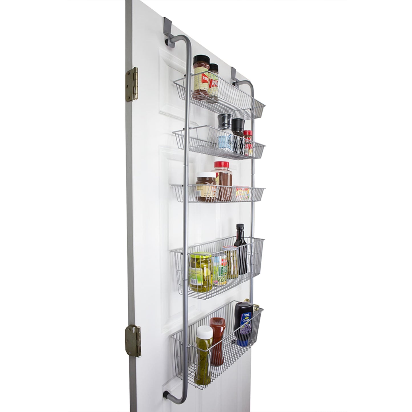 Over the Door Kitchen Pantry Organizer, Grey