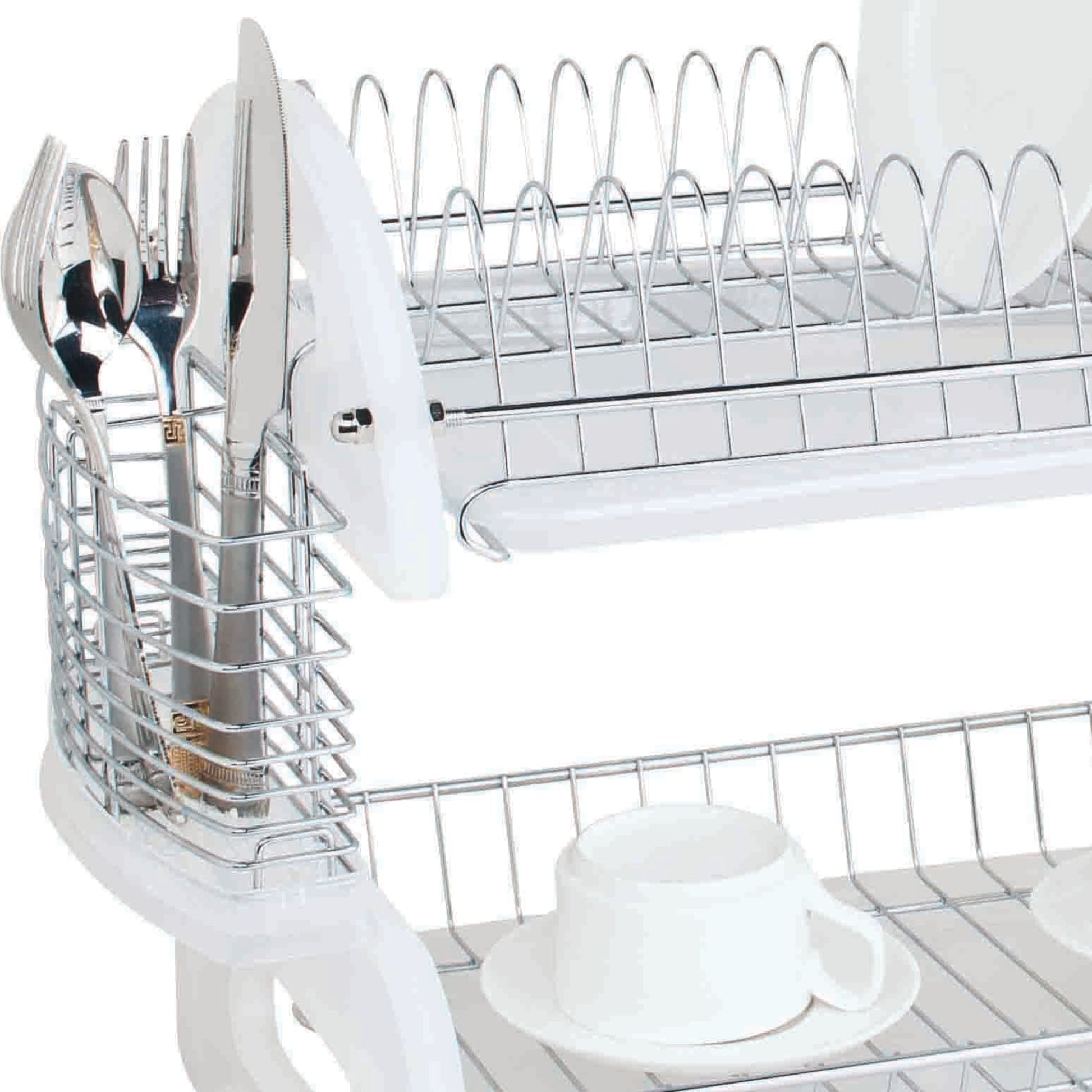 Kitcheniva Dish Drying Rack 2-Tier White, 1 Pcs - Kroger
